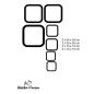 Preview: Glassticker verschiedene Quadrate Glastattoo verschiedene Größen Preview: Glassticker verschiedene Quadrate Glastattoo verschiedene Größen