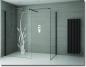 Preview: Duschfolie Schilflicht mit filigranem Schilfmotiv als stilvoller Sichtschutz für eine moderne Glasdusche nach Maß.