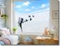 Preview: Milchglasfolie Elfe mit Schmetterlinge Dekorfolie Fensterfolie