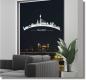 Preview: Fenstertattoo Fensterdekorfolie Wohnzimmer Düsseldorf Skyline