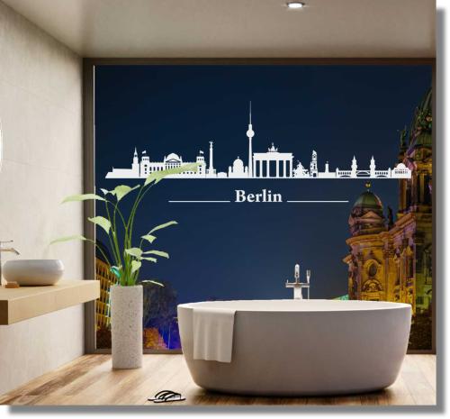 Fenstertattoo Fensterdekorfolie Berlin Skyline