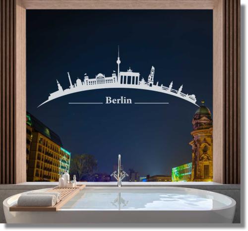 Fenstertattoo Fensterdekorfolie Berlin Skyline