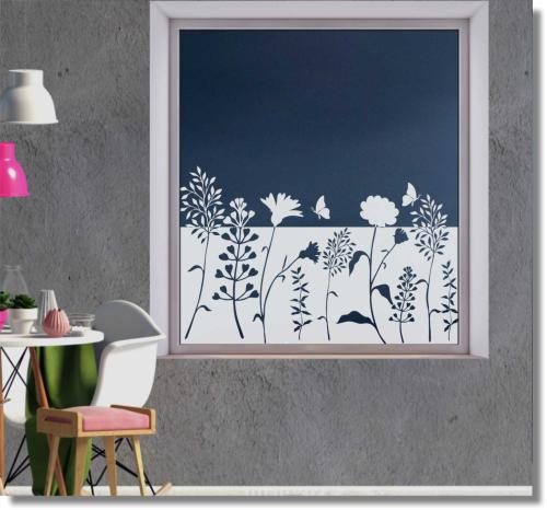 Fensterfolie Wildblumen