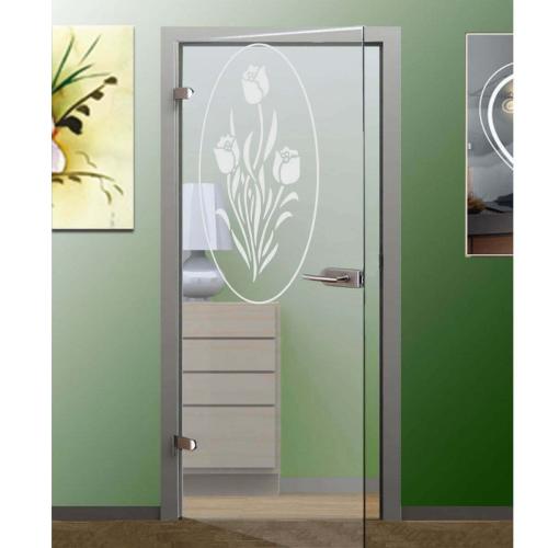Glasaufkleber Tulpen im Kreis Glassticker