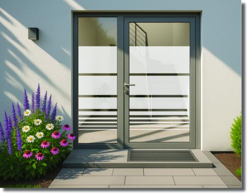 Glasdekorfolie Glastürfolie Fensterfolie grosse Flächen