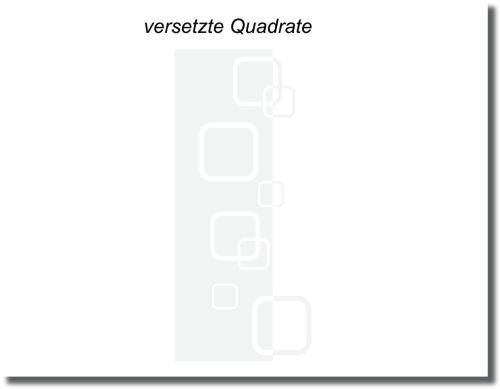 Preview: Duschfolie Versetzte Quadrate mit modernem geometrischem Muster für stilvollen Sichtschutz an Glasduschen und Duschtüren.