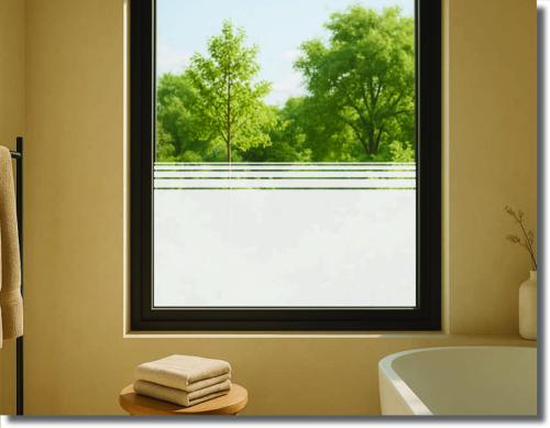 Preview: Sichtschutzfolie Linie - Fensterfolie