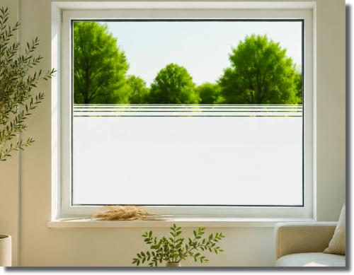 Fensterfolie Sichtschutzfolie Linie