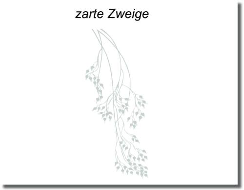 Preview: Glastattoo Dekorfolie Glassticker Glastür Folie Aufkleber Birkenblätter