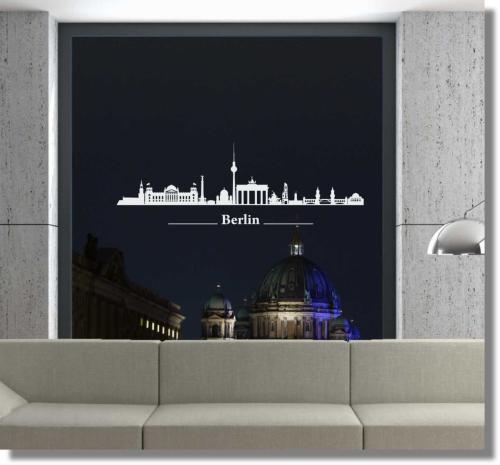 Fenstertattoo Fensterdekorfolie Berlin Skyline