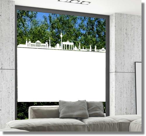 Sichtschutz Fensterfolie Skyline Berlin
