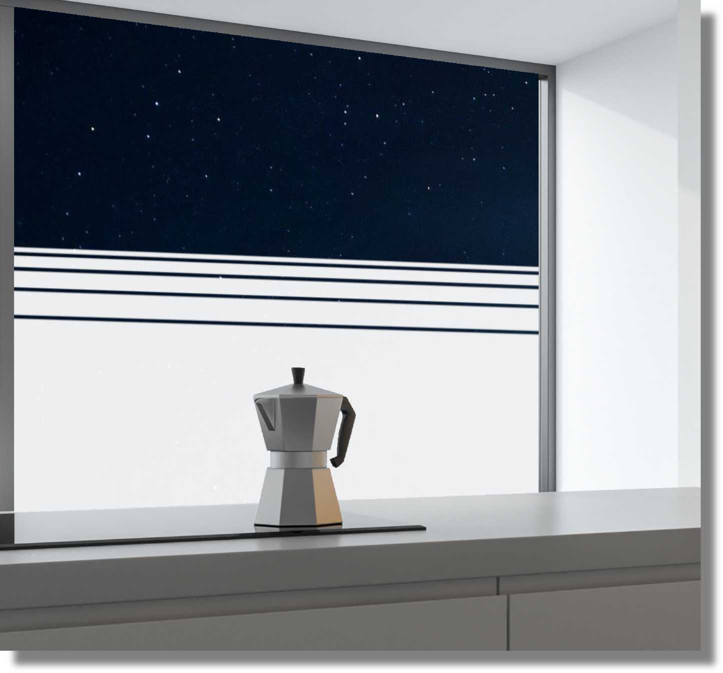 Milchglasfolie Fensterfolie nach Maß Linie - Wecke-Design