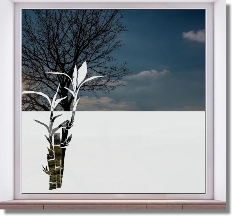 Fensterfolie Sichtschutzdekorfolie Fensterdekorfolie Bambus