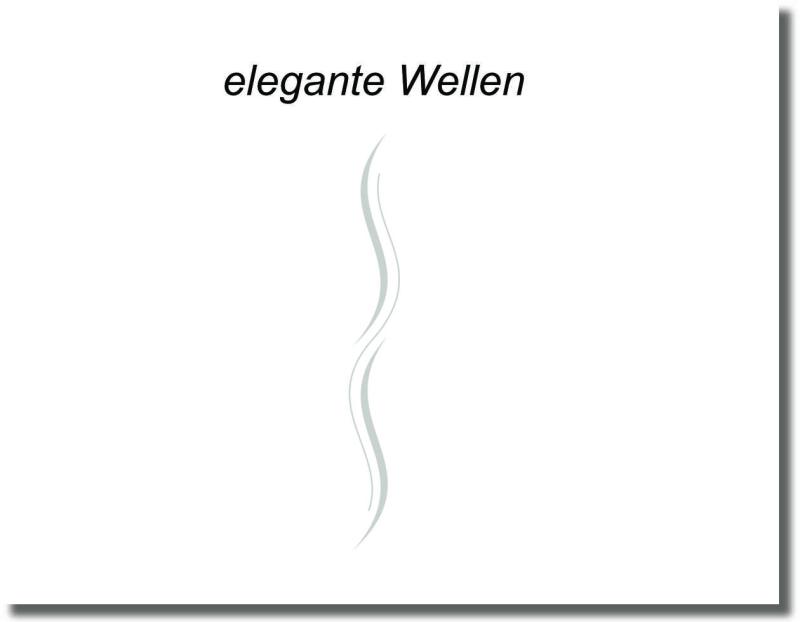 Glastürfolie mit zwei sanft verlaufenden Wellenlinien für eine elegante und minimalistische Gestaltung moderner Ganzglastüren.