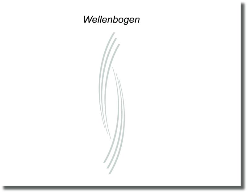 Klebefolie für Glastür mit elegantem Wellenmotiv und harmonischen Bögen für dekorativen Glastür Sichtschutz im modernen Wohnstil.