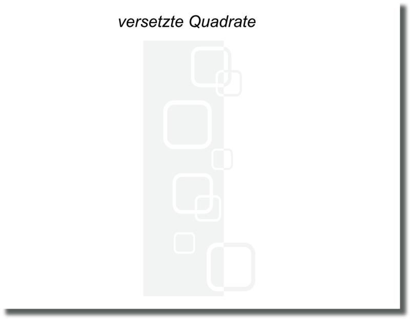 Duschfolie Versetzte Quadrate mit modernem geometrischem Muster für stilvollen Sichtschutz an Glasduschen und Duschtüren.
