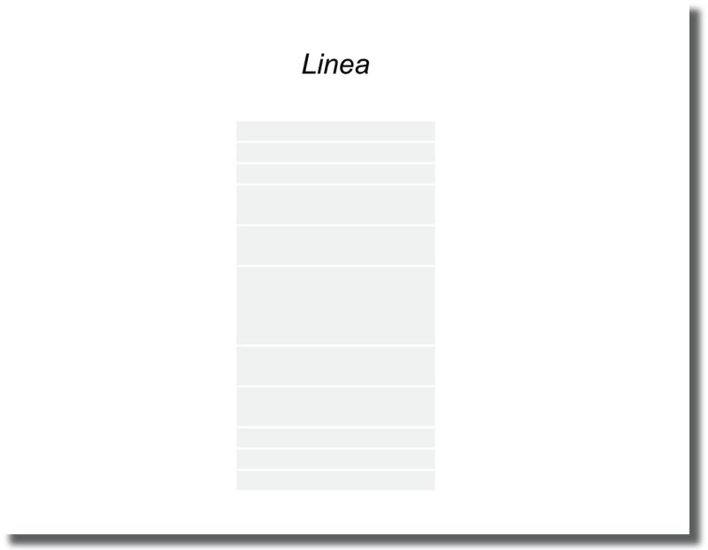 Glasdekorfolie für Haustür Linea mit horizontal verlaufenden Streifen und klaren Unterbrechungen für eine ruhige Optik