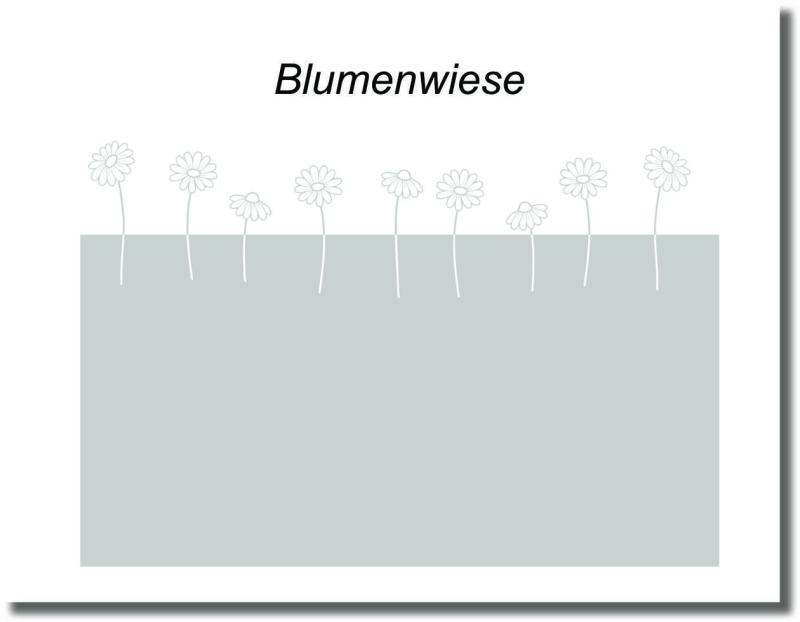 Fensterfolie Blumenwiese - Milchglasfolie