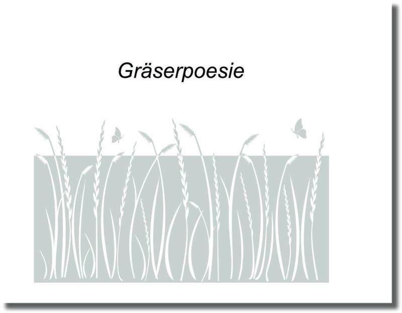 Fensterfolie Gras - Milchglasfolie