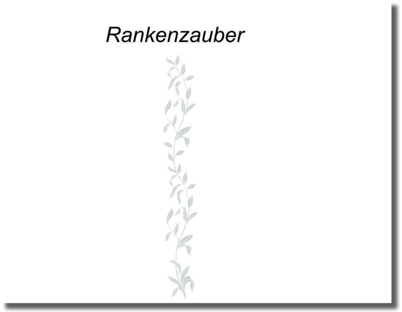 Klebefolie für Glastür mit filigraner Blätterranke in vertikaler Anordnung für eine natürliche und elegante Raumgestaltung.