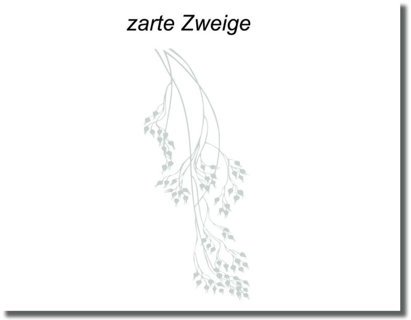 Glastattoo Dekorfolie Glassticker Glastür Folie Aufkleber Birkenblätter
