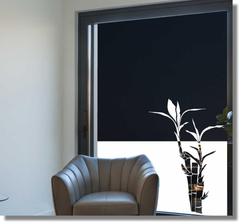 Fensterfolie Sichtschutzdekorfolie Fensterdekorfolie Bambus