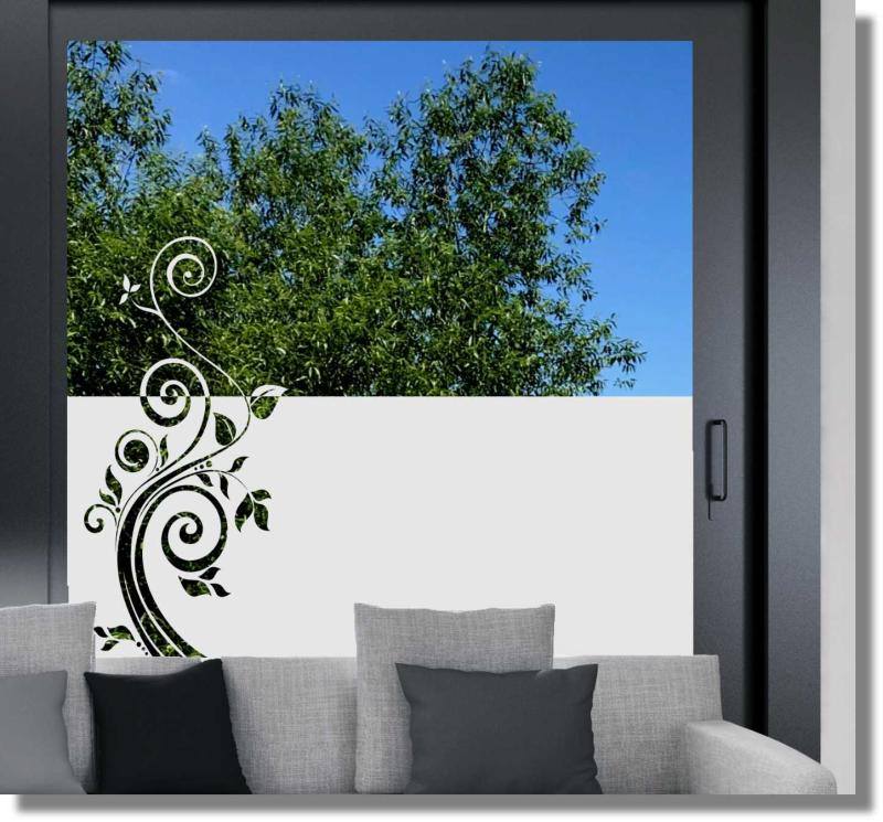 Sichtschutzfolie große Ranke Fensterdekorfolie Sichtschutzfolie große Ranke Fensterdekorfolie